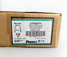 1 Box of 10 PANDUIT UTPSP7Y Cat 6 24 AWG UTP Copper Patch Cord, 7 ft, Off-White picture