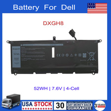 DXGH8 Battery For DELL XPS 13 9370 9380 7390 Inspiron 13 7390 7391 P82G001 52Wh picture