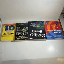 Vintage Microsoft Windows 97 Computer Book Lot of 4 Reference Access User Guides picture