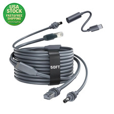 50FT Starlink Mini Ethernet Cable 2-In-1 DC Power Data Cord Waterproof RV picture