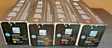 HP 202A SET OF 4 COLORS CYMB CF500A,501A,502A,503A OEM SEALED BRAND NEW picture