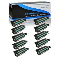 10PK CE250X 504X Black Toner For HP Color LaserJet CP3525n CP3525x CP3530 CP3525 picture
