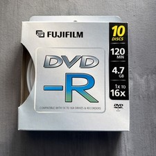 Fujifilm DVD -R 10 Pack Recordable Discs Physical Media NEW picture