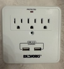 USB Outlet Merkury Innovations 6-Outlet Wall Plate Multiplier Office picture