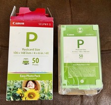 Canon E-P50 - Selphy ES Postcard Size - 50 Photos - 4 X 6 in - Ink & Paper l👀k picture