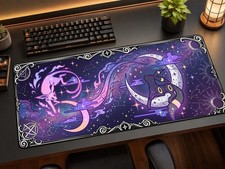 Espeon Umbreon Desk Mat Pokemon Playmat Cute Anime Desk Accessories picture