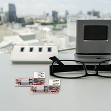 5Pcs USB Charging Module for Car Durable Red Pcb Dc-Dc Buck 6-24V to 5V 3A picture