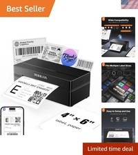 Portable Thermal Label Printer for 4x6 Shipping - Works with iPhone & Android picture