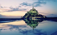 Landscape photography building monuments island mont Custom Gaming Mat Desk picture