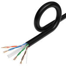 Cat6A UTP 1000ft Solid Copper Ethernet Cable 23AWG 10Gbps High-Speed Wire LOT picture