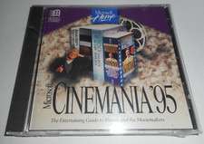 Microsoft Cinemania '95 The Entertaining Guide to Movies and Moviemakers CD ROM picture