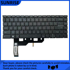 New For MSI Modern 14 MS-14D1 MS-14D2 MS-14D3 M14 US Gray White Backlit Keyboard picture