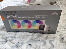 PCCOOLER  DC360 pro ARGB Display AIO CPU Liquid Cooler, 360mm READ picture