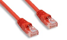 Ethernet GIGABIT CROSSOVER Network Cable RJ45 CAT6 3FT 4-Pair Red picture