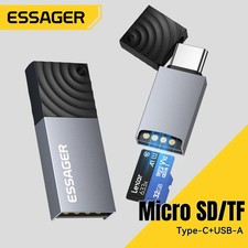 Essager Micro SD TF Card Reader 2-in-1 USB-C USB 2.0 Adapter picture