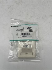 Panduit CFPSL4IWY 4-Port Mini-Com SLOPED Faceplate, Labeled, Off-White ~STSI picture
