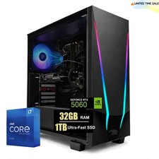 Gaming PC Desktop Computer i7, Up to 64GB RAM 4TB SSD NVIDIA GeForce RTX 5060 picture