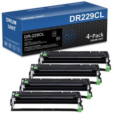 4-Pack DR229CL Drum Unit (Not Toner) Replacement for DR229CL-4PK, Black picture