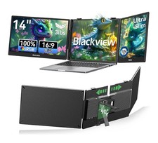 Blackview Laptop Screen Extender, 14” 1080P FHD IPS Triple Portable Monitor picture