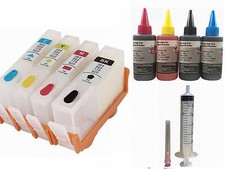 4 pack Combo Empty Refillable ink kit for HP 564 564XL picture