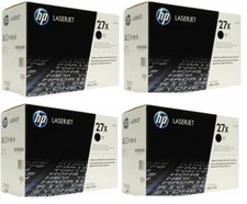 4 New Genuine SEALED BAG NO BOX HP 27X Laser Toner Cartridges C4127X picture