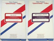 Video Projects Quick Study How to Learn Excel MS DOS Office Computer Skills VHS picture