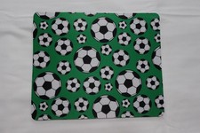 Soccer football Pattern Mouse Pad | green | Handmade | Non-Slip | NEW 8.5x7.1in picture