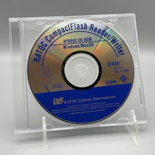 Vintage 1999 RATOC CompactFlash Reader/Writer CF03U Hybrid Driver CD Windows Mac picture