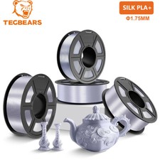 TECBEARS 4KG Silk PLA+ Filament 1.75mm Shiny Silk 3D Printer Precise Dimension picture