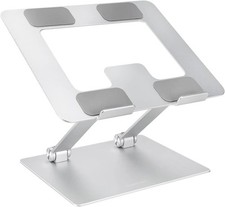 Amazon Basics Sturdy and Portable Ergonomic Laptop Stand for Desk, Height Adjust picture