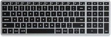 Satechi Slim X2 Bluetooth Backlit Keyboard With Numeric Keypad Space Gray SEALED picture