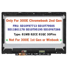 Lenovo 300E Chromebook 2nd Gen 81MB0006CF LCD Touch Screen Assembly Replacement. picture