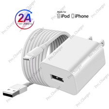 For iPhone 6 7 8 SE X XS XR 11 USB Fast Wall Charger Block Power Adapter Cable picture