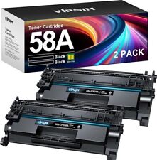 58A CF258A/X 58X BLACK TONER FOR HP MHP Laserjet MFP W/ CHIP 2 PACK BRAND NEW🆕️ picture
