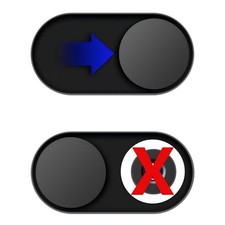 JiSiTeCai Metal Webcam Cover Slide[5 Pack Black], 0.022in Camera Black  picture