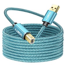 GGMTY 10ft USB 2.0 Printer Cable, High Speed, Tangle Free, 10FT, Blue  picture