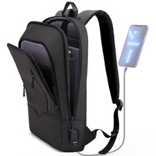 HK Backpack for Men Business Slim Backpack with USB Charger Computer Lightweight picture