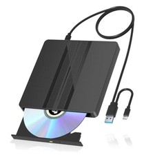 Ultra-Thin External CD DVD Drive USB 3.0 DVD Burner | 0.63 in slim lightweight picture