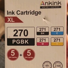 Ankink Compatible Canon Ink Cartridge PGBK 270XL 10 Ink Tanks picture