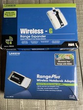 Linksys Print Server Wireless-G For USB 1.1 or 2.0 2.4GHz 802.11g Range Lot Of 2 picture