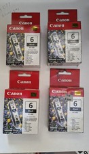 Four Canon 3e Black Ink Toner Cartridges New Sealed Package picture