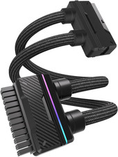 EZDIY-FAB UNIFAS ARGB 24-Pin PSU Extension Cable, Unified Dual-Tube, Black picture