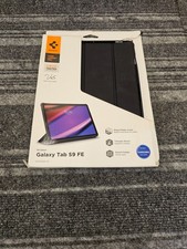 Spigen Core Armor Pro Galaxy Tab S9 FE Vegan Faux Leather Drop Test Black Case picture