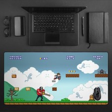 Mayhem World 8-Bit Horror Gaming Mouse Pad XXL Extended Desk Mat Retro Pixel Art picture