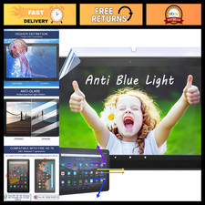 2 Pack Anti-Blue Light Screen Protector for Fire HD 10 Tablet - Anti Glare Film picture