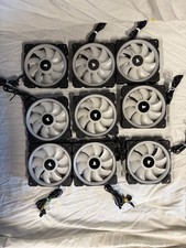 9X Corsair LL120 120mm RGB LED PWM Case Fans picture