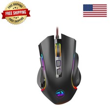 Customizable RGB M602 Gaming Mouse - 9 Buttons and Adjustable DPI for Gamers picture