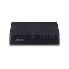 BUFFALO LSW4-TX-5EPL/BKD 10/100Mbps compatible plastic casing AC powered 5-port picture