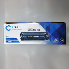 LxTek 2 Pack Black Toner Cartridges CRG128 Canon, 2022 Expiration Date picture
