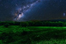 Landscape stars night sky Custom Gaming Mat Desk picture